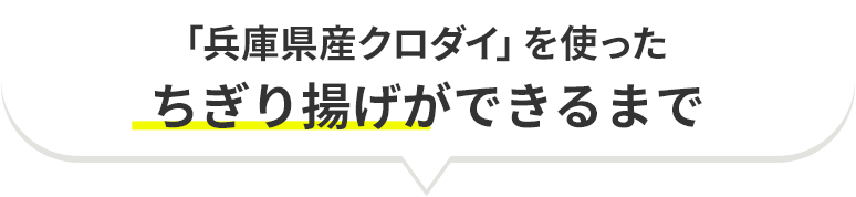 「兵庫県産クロダイ」を使ったちぎり揚げができるまで